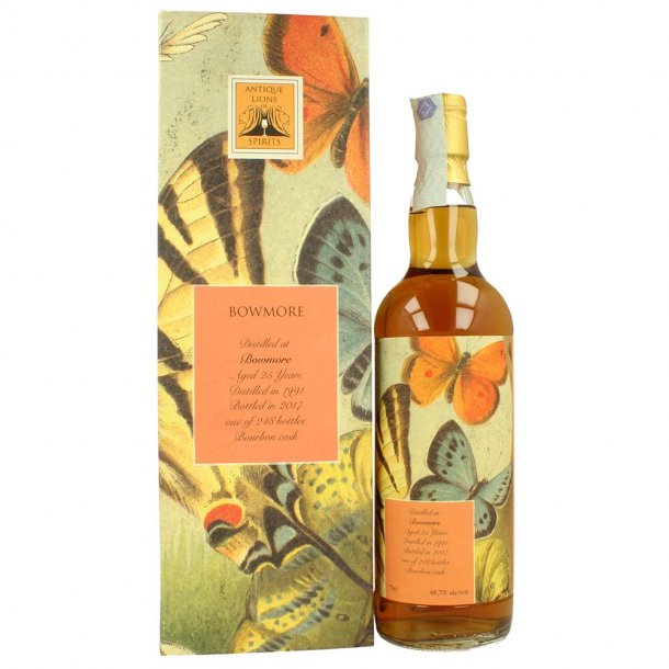 Antique Lions of Spirits Bowmore 25 års Whisky
